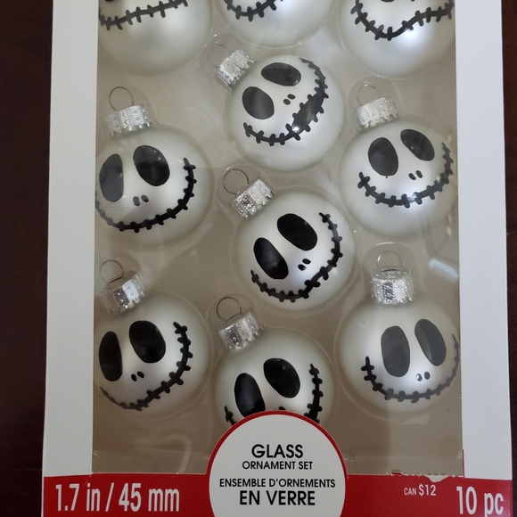 Jack Skellington Mini 10 Piece Christmas Ornaments - Picture 2 of 4